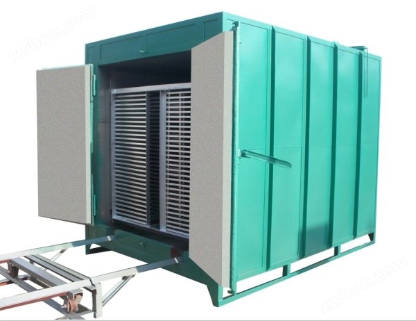 Large trolley style hot air circulation oven