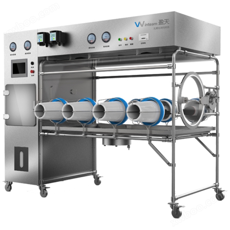 Aseptic testing isolator | Turbulent flow in soft cabin