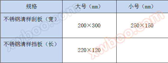 不锈钢清样刮板