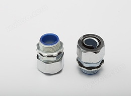 External threaded metal hose connector