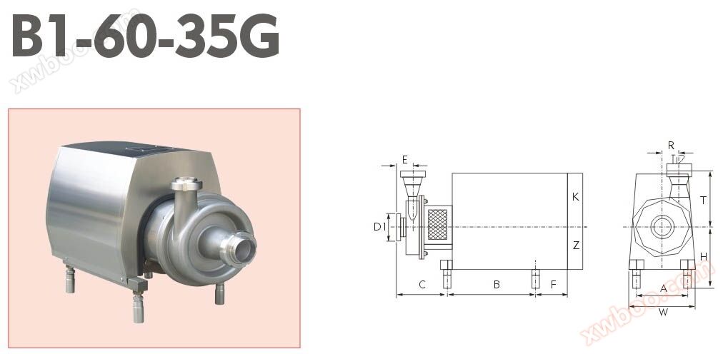 ปั๊มหอยโข่งสุขาภิบาล B1-60-35G