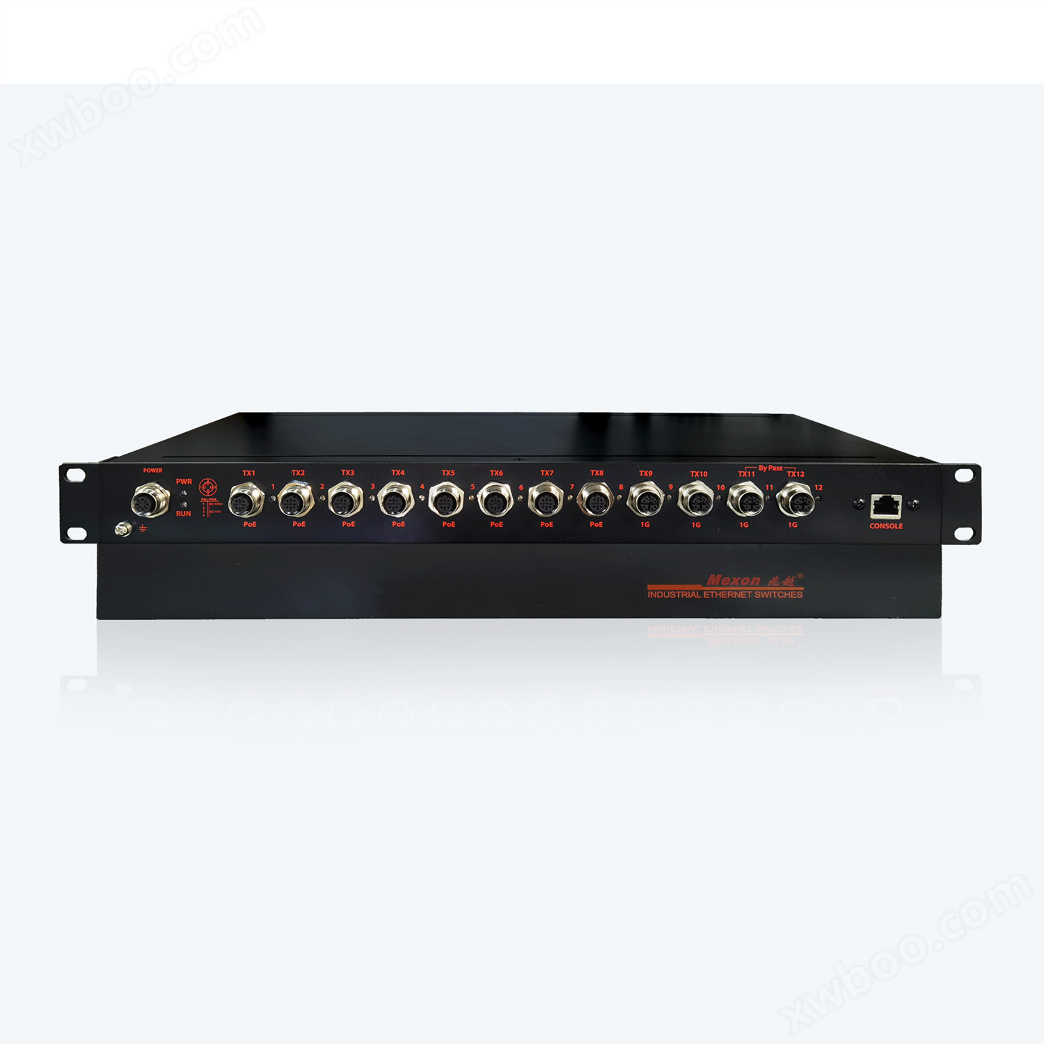 MIES-5516P 8FE+4GE 파이프형 POE 이더넷 스위치