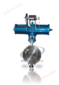 Pneumatic large-diameter clamp butterfly valve