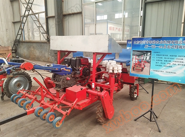 Self propelled transplanting machine