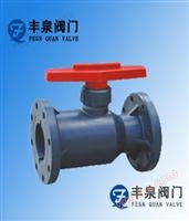 UPVC plastic flange ball valve