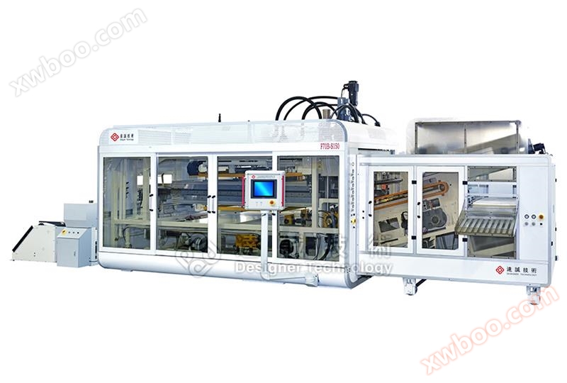 Plastic sheet air pressure thermoforming unit (equipped with flipping mold)