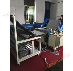 Photo gallery of debugging and shooting of folding and sewing machine