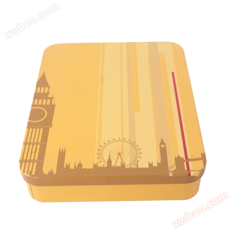 Čtverečná železná krabice, dárková krabice, dárková krabice na zakázku