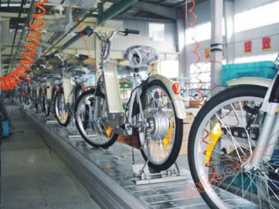 Electric vehicle chain plate line