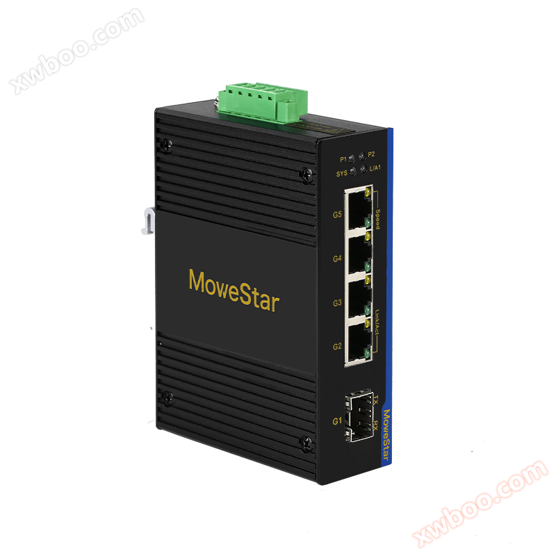 Full Gigabit 1 Optical 4 Electrical Industrial Switch