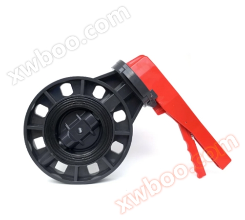 UPVC industrial chemical handle butterfly valve