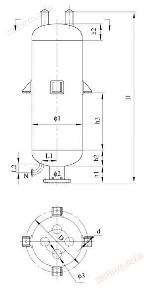 Diffusionspuffer-Entleerungsschalldämpfer der Serie HX-KHP aus Edelstahl