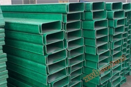 Fiberglass trough cable tray