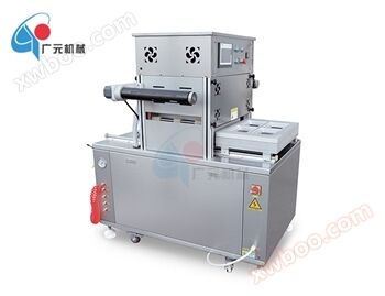 Double station box type modified atmosphere packaging machine